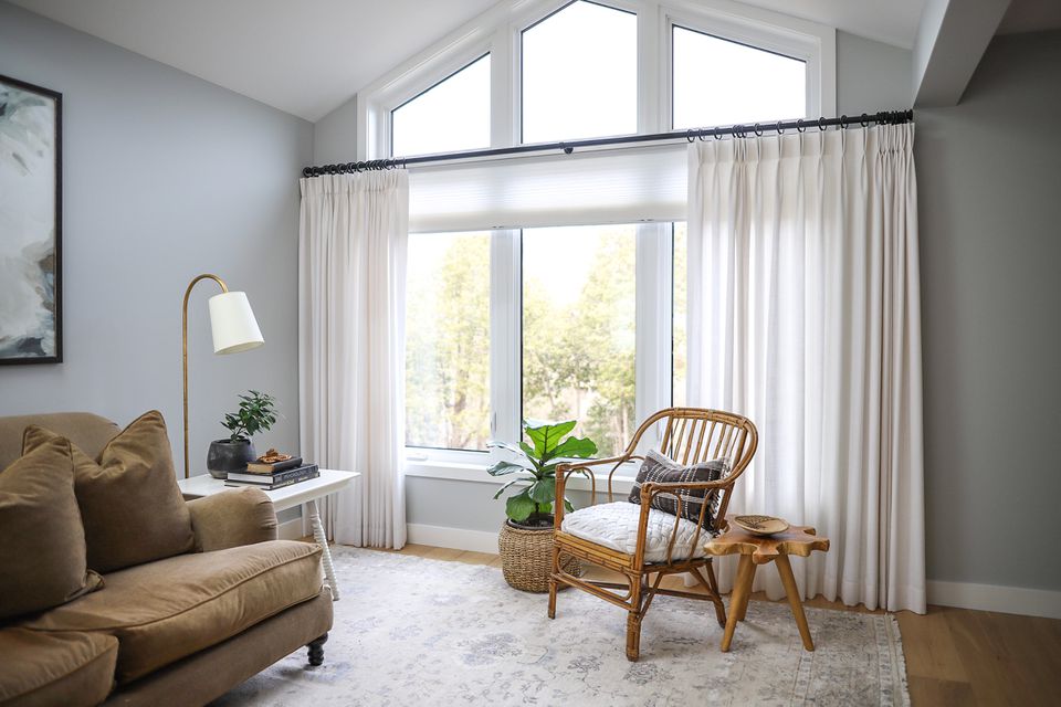 plain living room curtains
