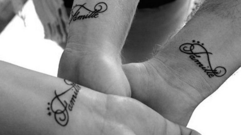 unconditional love family symbol tattoo